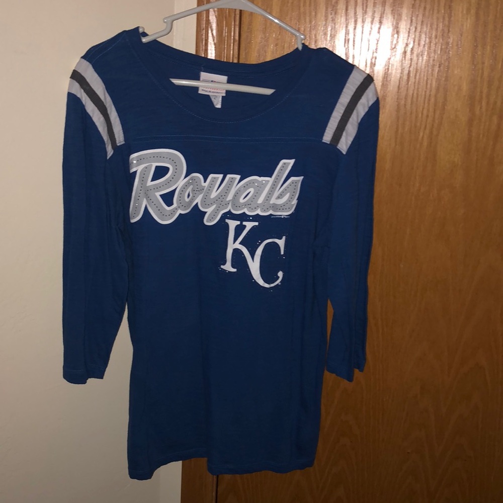 Kansas City Royals Women’s Bling Shirt, Worn once